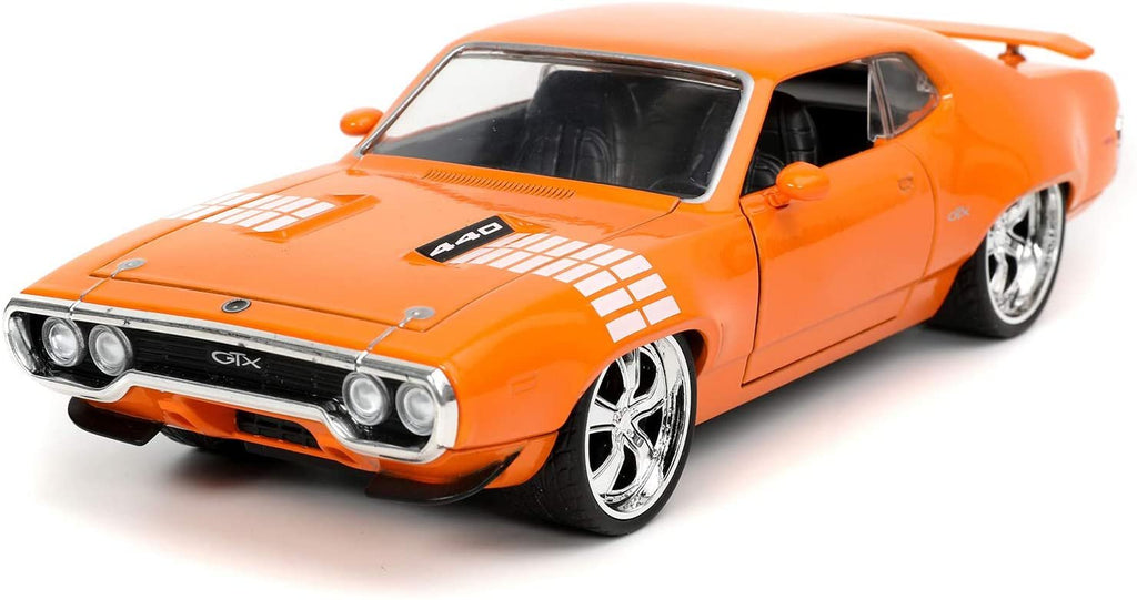 1972 Plymouth GTX, Orange - Jada Toys 32697/4 - 1/24 Scale Diecast Model Toy Car