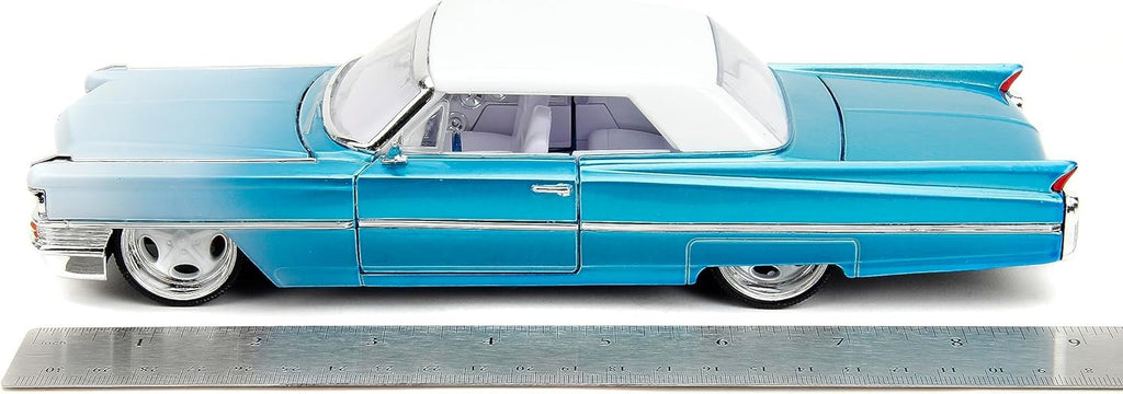 Pink Slips 1:24 1963 Cadillac Die-Cast Car, Toys for Kids and Adults(Candy Blue)