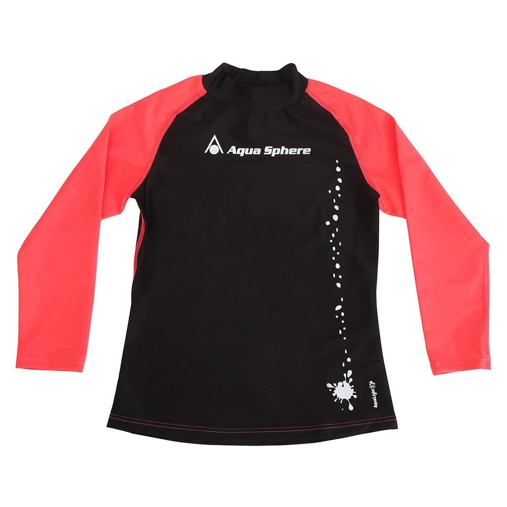 Aqua Sphere Childrens Girls Long Sleeve Swimming Rashguard Top