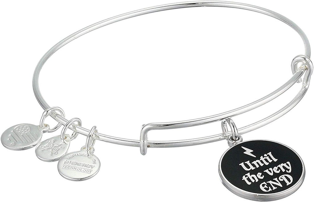 Alex and ANI Harry Potter Bangle Bracelet Silver/Until The Very End One Size