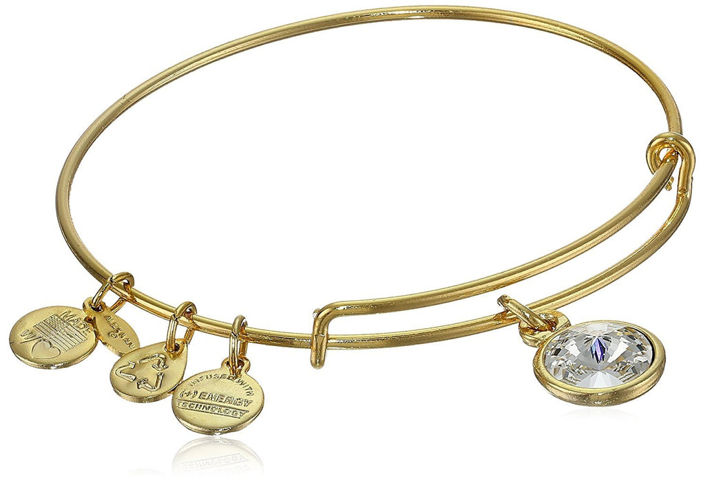 Alex and Ani Bangle Bar Imitation Birthstone Bangle Bracelet, 2.75"