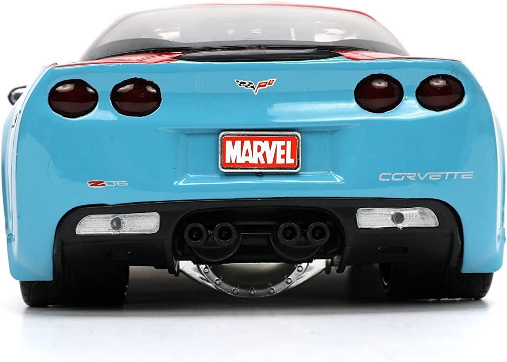 Jada Toys Marvel Doctor Strange 1:24 2006 Chevy Corvette Z06 Die-Cast Car with 2.75'' Dr. Strange Figure, Toys for Kids and Adults (32115)