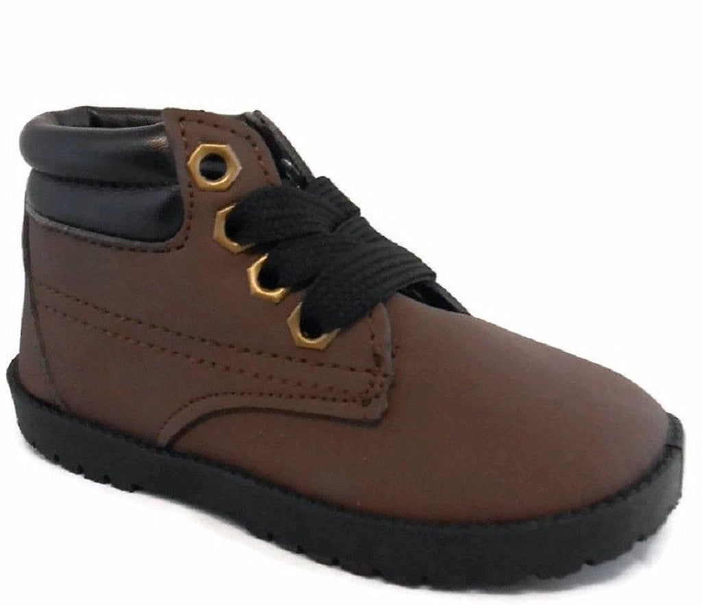 Childrens Black Brown Beige Smooth Work Boots Boys Infant/Toddler Sizes 1-10 Many Colors