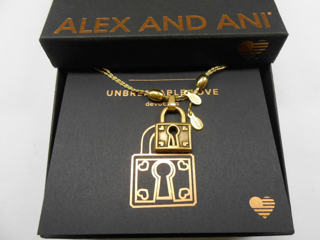 Alex and Ani Womens Unbreakable Love 28" Expandable Necklace Rafaelian Gold