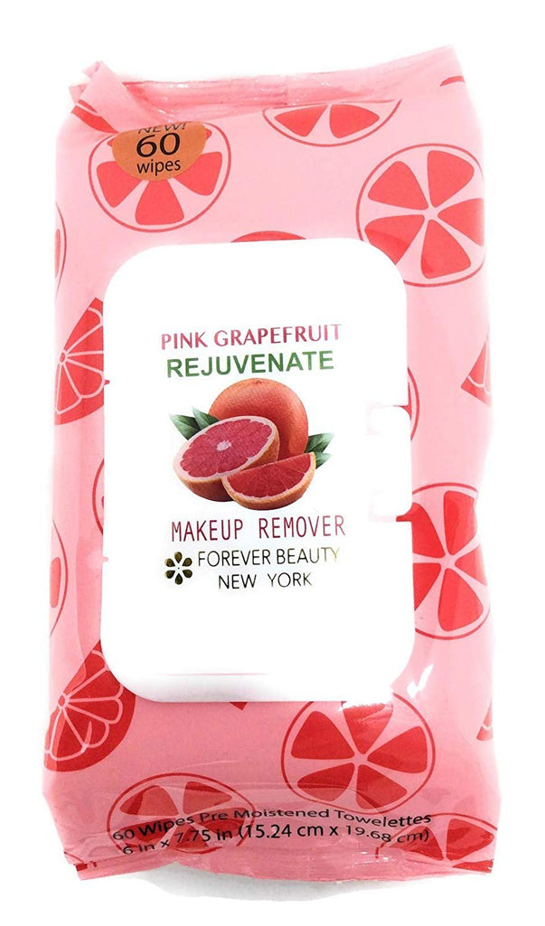 Forever Beauty Makeup Removing Wipes Face Cleaning Fragarant, 60 Count, Alcohol Free