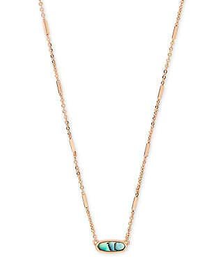 Kendra Scott Abalone Shell Rose Gold Chain Miya Necklace