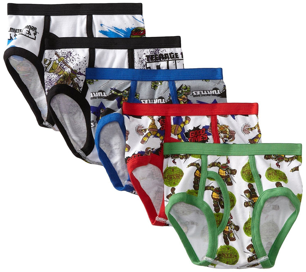 Nickelodeon Little Boys' Teenage Mutant Ninja Turtles Underwear,  (Pack of 5)