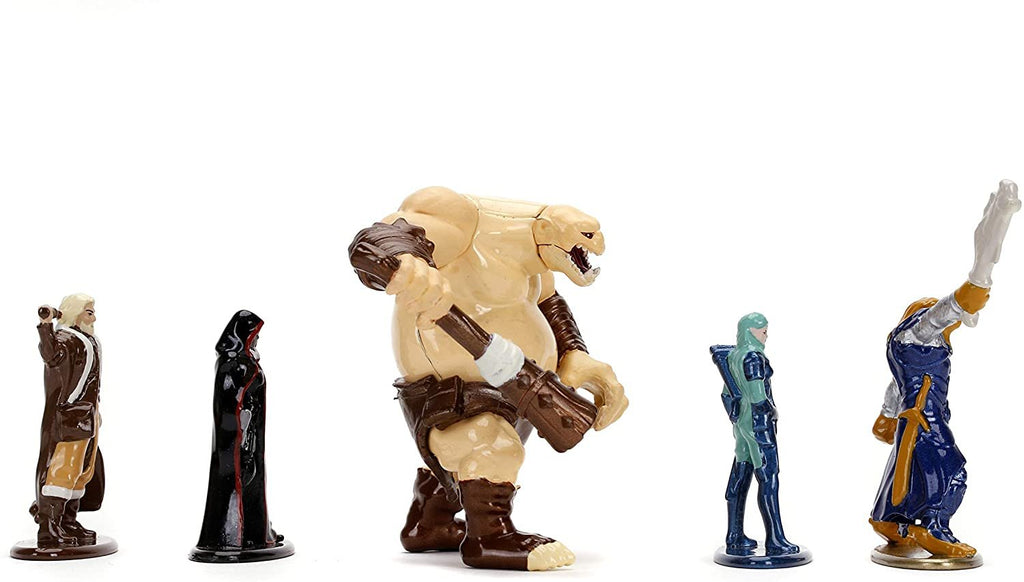 Jada Toys Dungeons & Dragons 1.65"" Die-cast Metal Collectible Figures 5-Pack Wave 2, Toys for Kids and Adults (31693) , Red