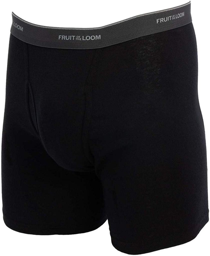 Fruit Of The Loom, 12 Pack Random, Mens Underwear, Underwear for Men, Cotton Underwear, Boxer Briefs with Fly, Tag Free