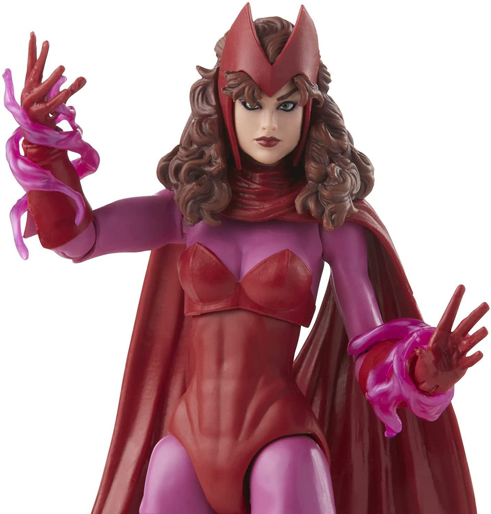 Marvel Legends Series Scarlet Witch 6-inch Retro Packaging Action Figure Toy, 4 Accessories