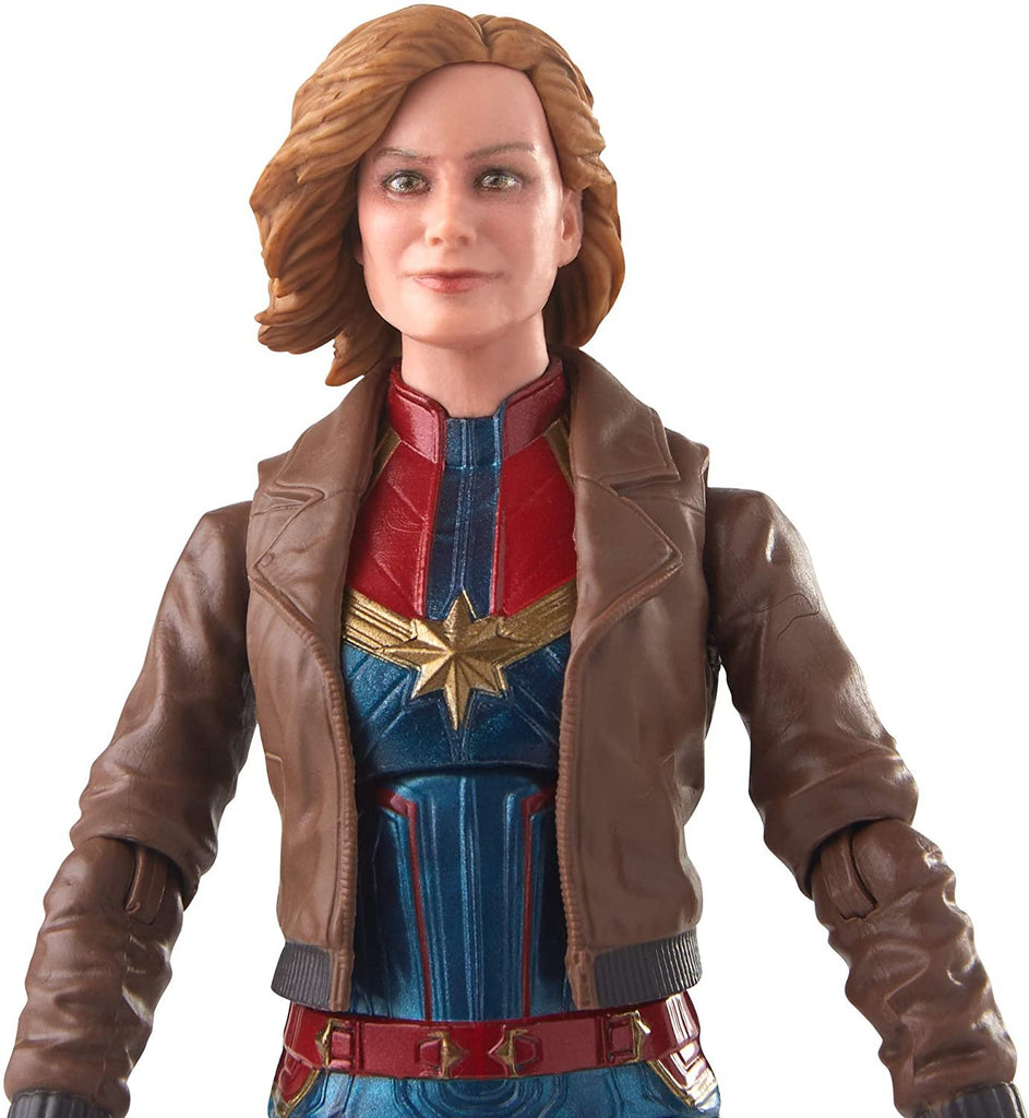 Marvel Captain Marvel 6-inch Legends Captain Marvel in Bomber Jacket Figure for Collectors, Kids, and Fans