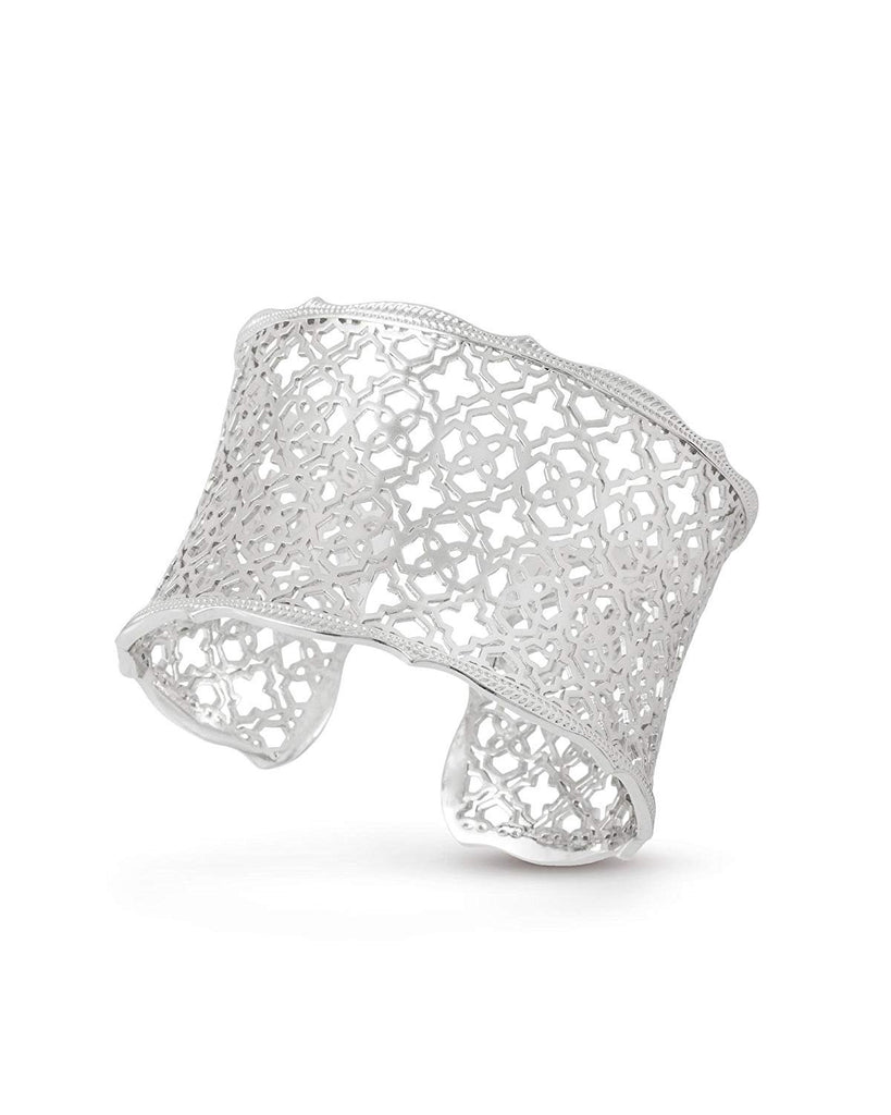Kendra Scott Candice Silver Cuff Bracelet In Silver Filigree