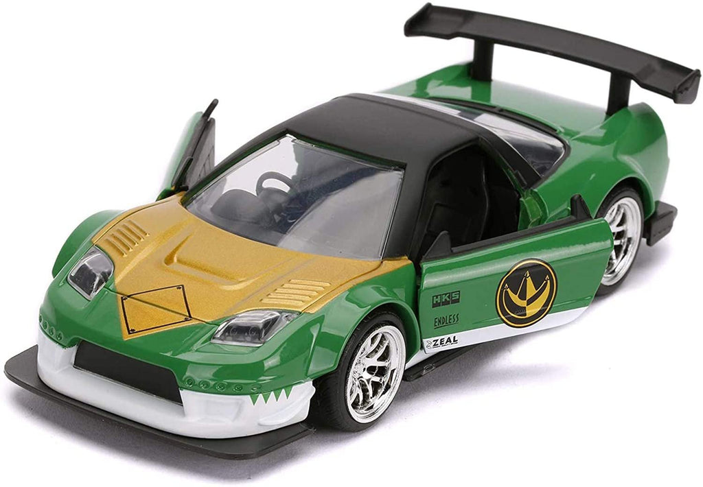 Jada Toys Power Rangers 1:32 Green Ranger 2002 Honda NSX Type-R Die-cast Cars, Toys for Kids and Adults