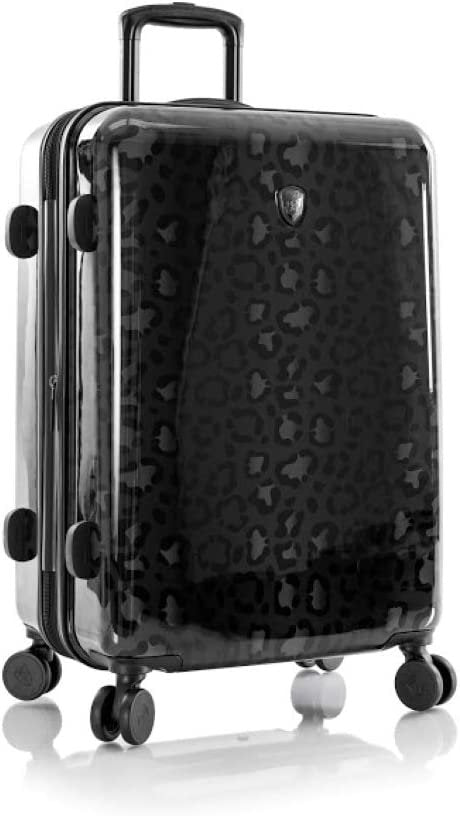 Heys America Black Leopard 26-Inch Hardside Spinner Luggage (Black Leopard)
