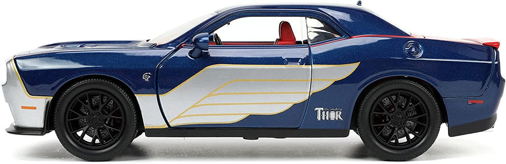 Marvel 2015 Dodge Challenger SRT Hellcat Die-cast Car w/ 2.75" Thor Figure, Toys for Kids and Adults