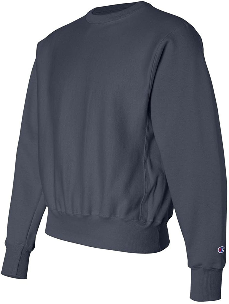 Champion Men's Men' Reverse Weave Fleece Crew, Navy, XXX-Large