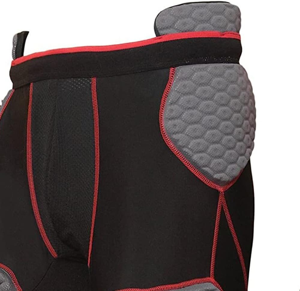 TAG TIG7A Adult 7-Piece Integrated Girdle - Extended Length Football Girdle for Knee Protection - Built-in Pads on Tailbone, Thighs, and Hips - Lightweight, Moisture-Wicking Fabric - X-Large