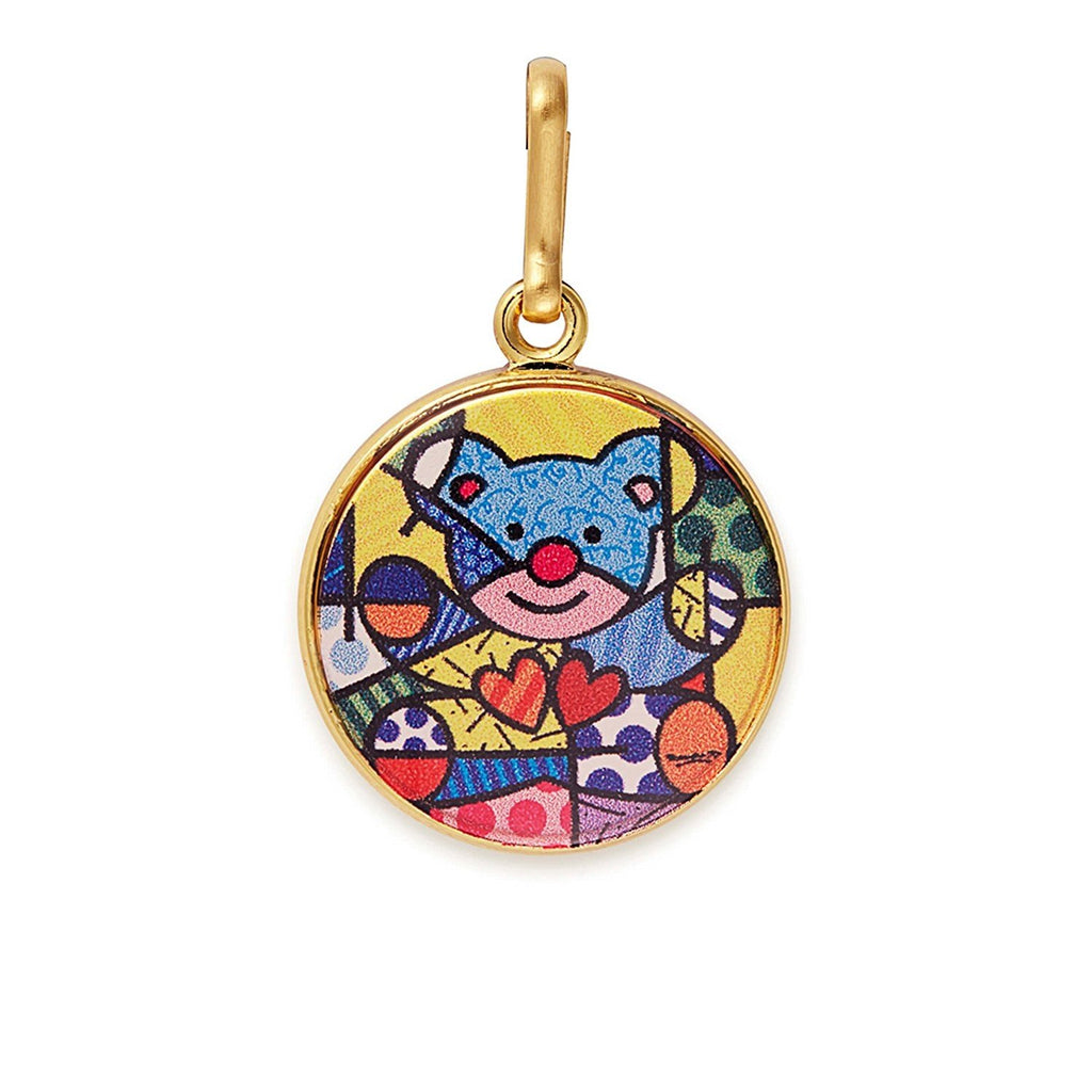 Alex and Ani Art Infusion Necklace Charm | Romero Britto (Heart-Silver)