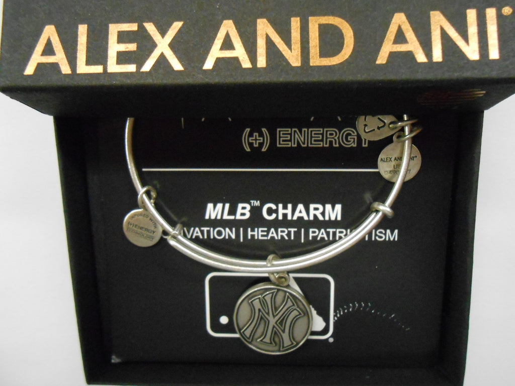 Alex and Ani "Major League Baseball" Sports Logo Expandable Wire Bangle Bracelet, 7.75"