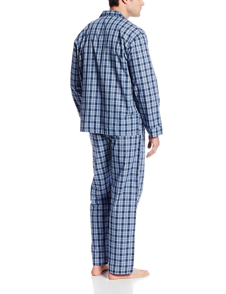 Hanes Men's Woven Plain-Weave Pajama Set