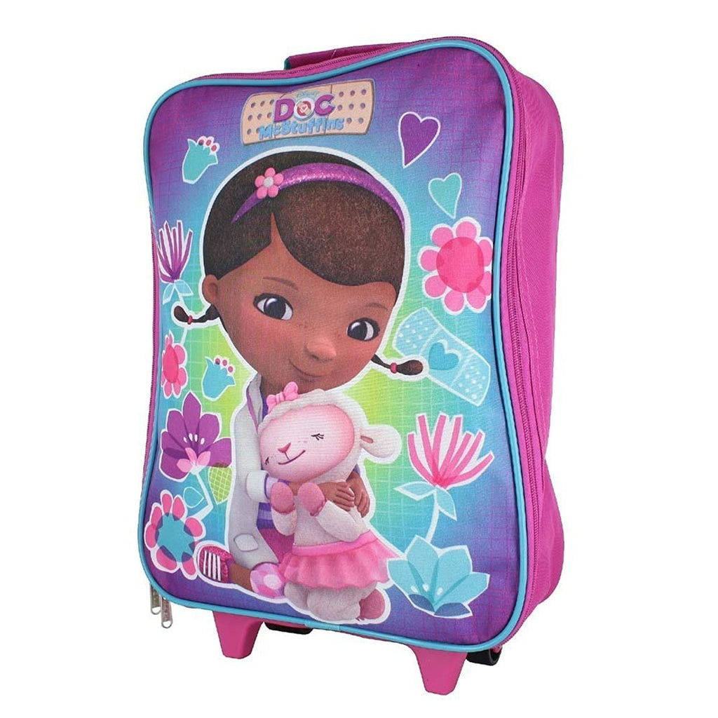 Disney Nickelodeon Marvel Kids Rolling Backpack Luggage Pilot Case