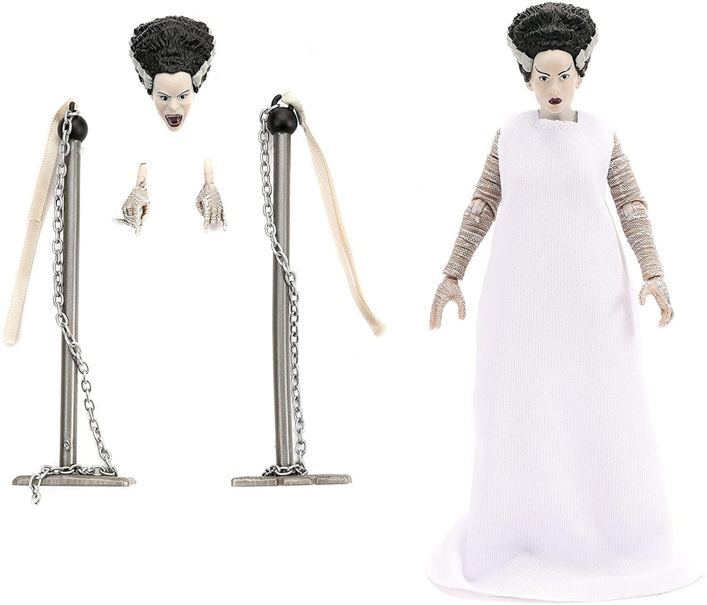 Jada Toys Universal Monsters 6" Bride of Frankenstein Action Figure, Toys for Kids and Adults , Black