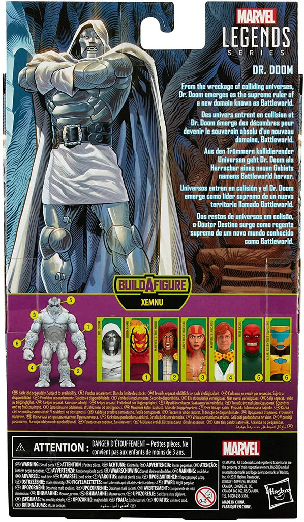 Marvel Hasbro Legends Series 6-inch Collectible Action Dr. Doom Figure and 4 Accessories