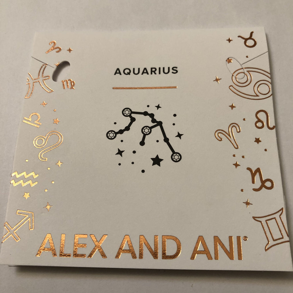 Alex and Ani Color Infusion, Aquarius EWB, SS