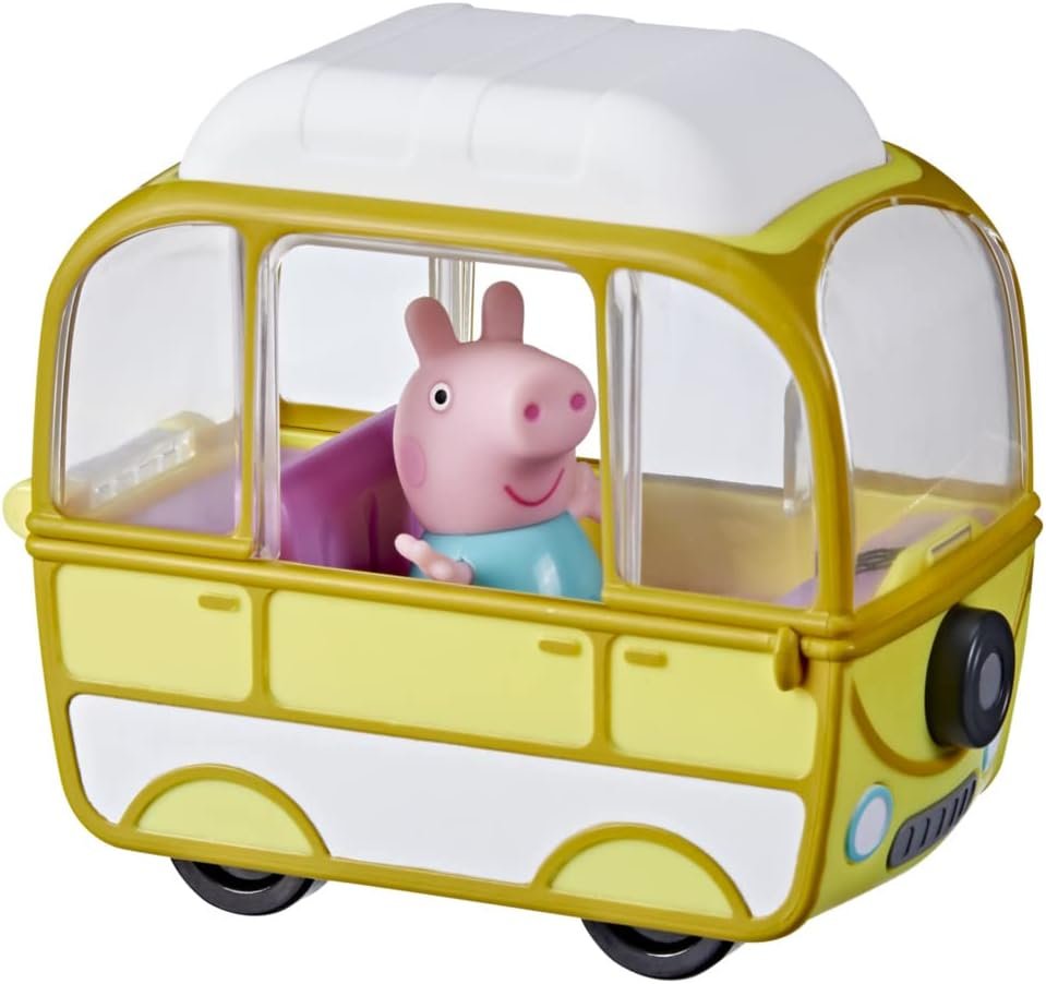 Peppa Pig Peppa's Adventures Little Campervan, Includes 3-inch Figure, Inspired by The TV Show, for Preschoolers Ages 3 and Up