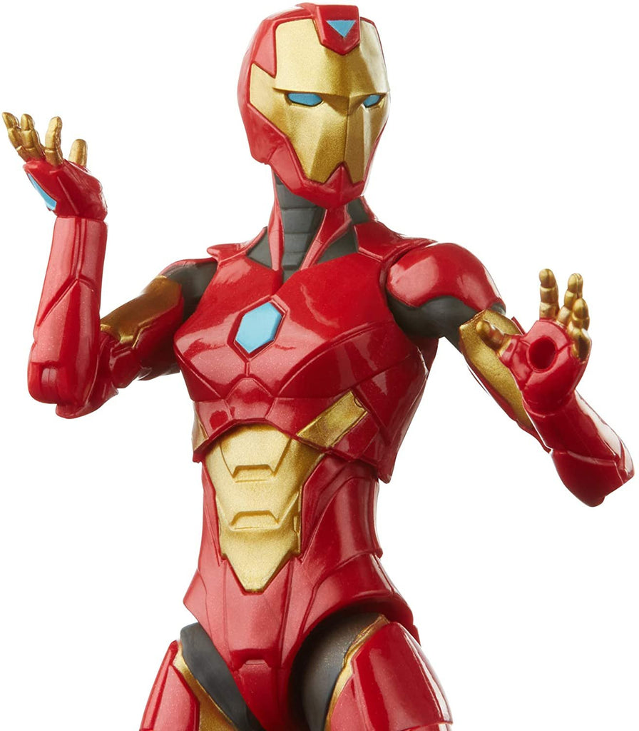 Hasbro Marvel Legends Series 6-inch Ironheart Action Figure Toy, Premium Design and Articulation, Includes 5 Accessories and 1 Build-A-Figure Part, Red,gold