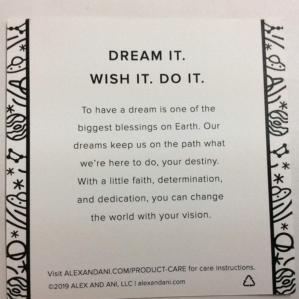 Alex and Ani Charity by Design, Dream It, Wish It, Do It Bangle Bracelet Shiny Silver One Size