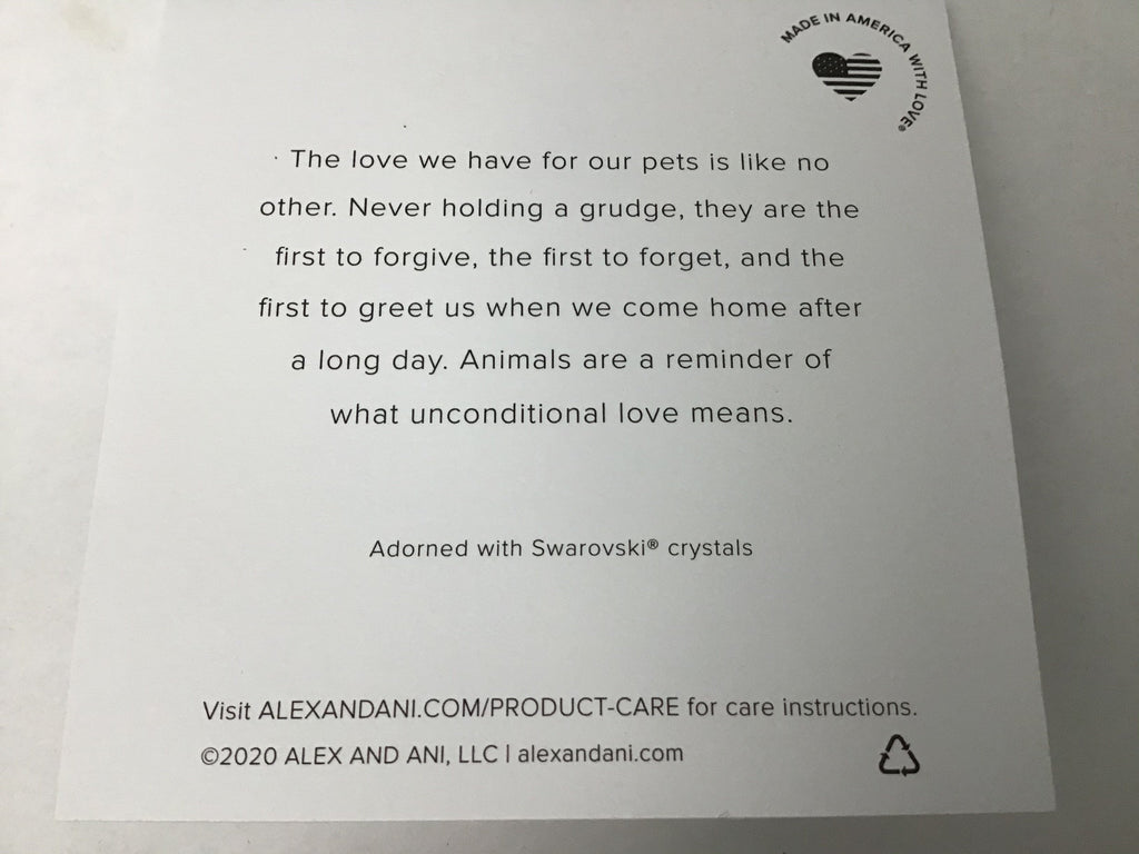 Alex and ANI Duo Charm Meow and Woof Bangle Bracelet Silver/Meow One Size