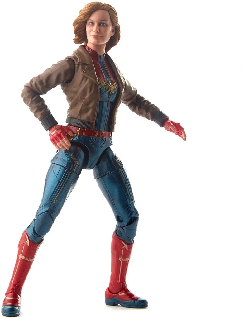 Marvel Captain Marvel 6-inch Legends Captain Marvel in Bomber Jacket Figure for Collectors, Kids, and Fans