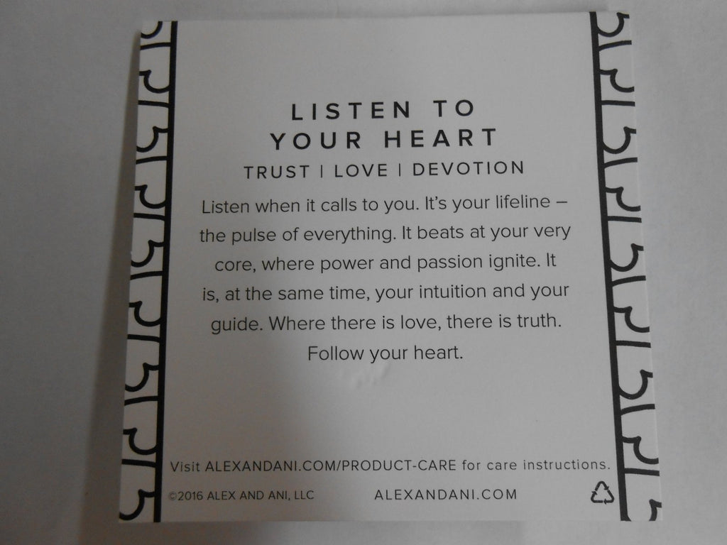 Alex and Ani Womens Charity by Design Listen to Your Heart Bangle