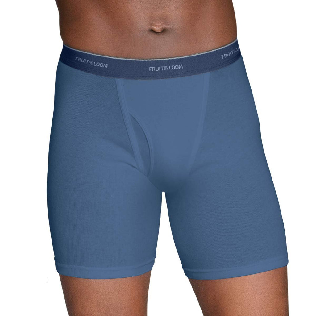 Fruit of the Loom 12-Pack Mens Boxer Briefs Underwear RANDOM COLORS