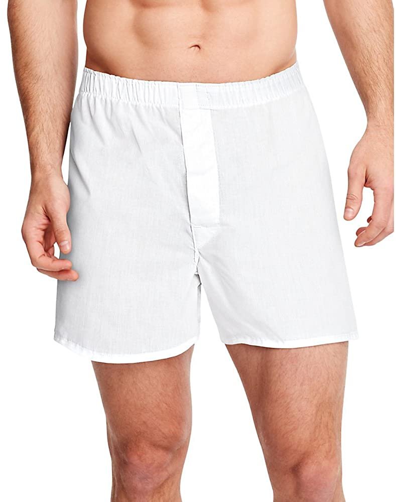 Hanes Men's Tagless Full-Cut Boxer with Comfort Flex Waistband 4-Pack