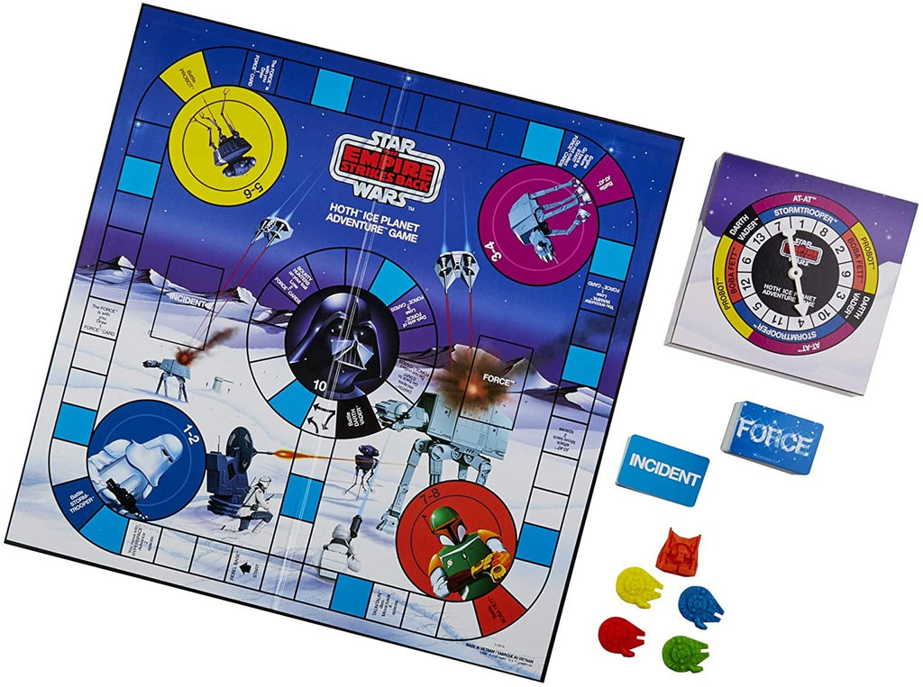 Hasbro Gaming Star Wars The Empire Strikes Back Hoth Ice Planet Adventure Board Game; Based on The 1980 Board Game; Exclusive Luke Skywalker (Snowspeeder) Figure