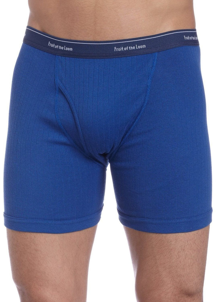 FRUIT OF THE LOOM Men's 8-pack Boxer Briefs BLUES COLLECTION S, M, L, XL 2XL