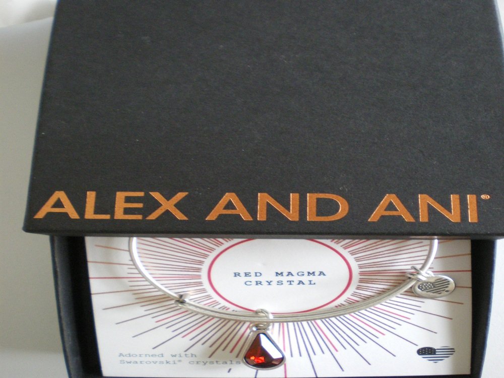 Alex and Ani Womens Swarovski Teardrop Color Code Bangle September/Rafaelian Gold/Sapphire