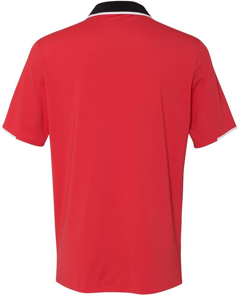 adidas Mens Climacool Performance Colorblock Sport Shirt (A166) -Ray Red/Bl -L
