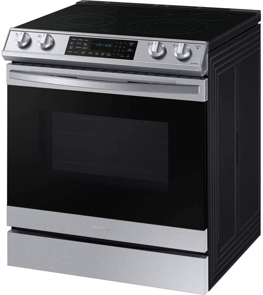 SAMSUNG NE63T8511SS 6.3 cu. ft. Front Control Slide-in Electric Range with Air Fry & Wi-Fi