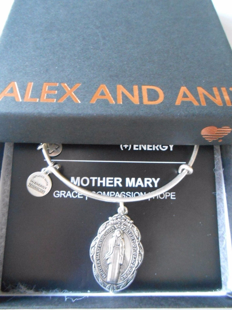Alex and Ani Rafaelian Mother Mary Expandable Wire Bangle Bracelet
