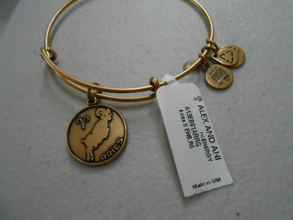 Alex and Ani Zodiac II Expandable Wire Bangle Bracelet