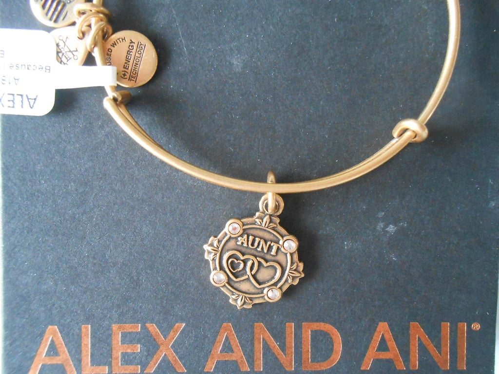 Alex and Ani Womens Because I Love You Aunt III Bangle