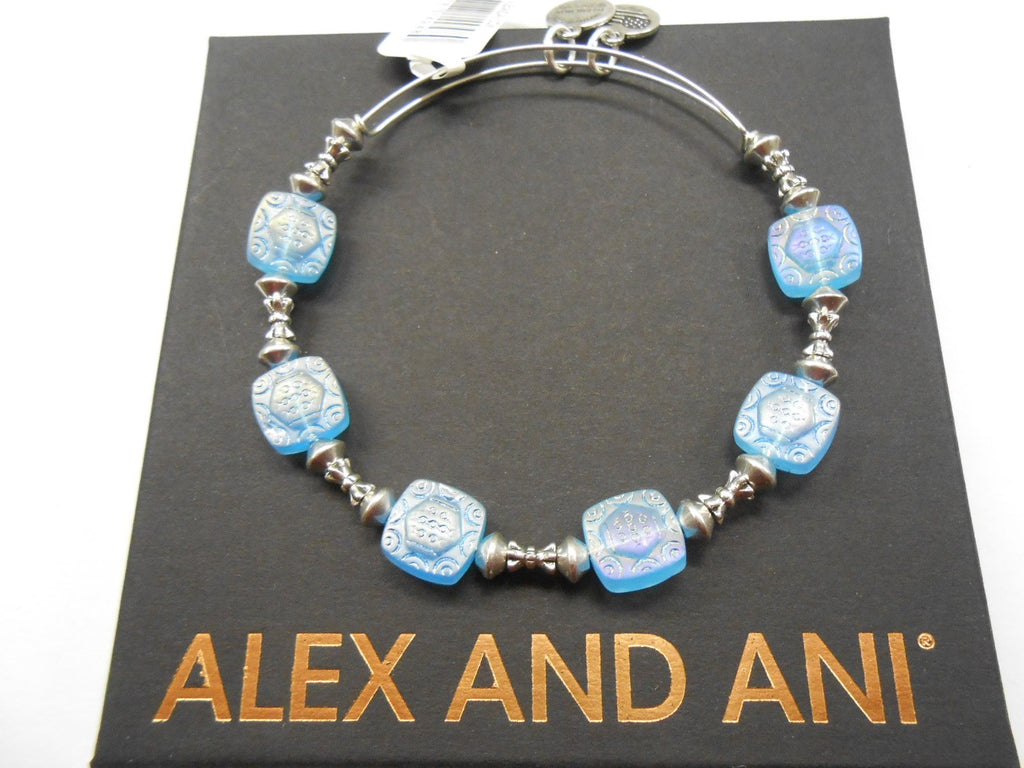 Alex and Ani Womens Square Halo Ocean Bangle
