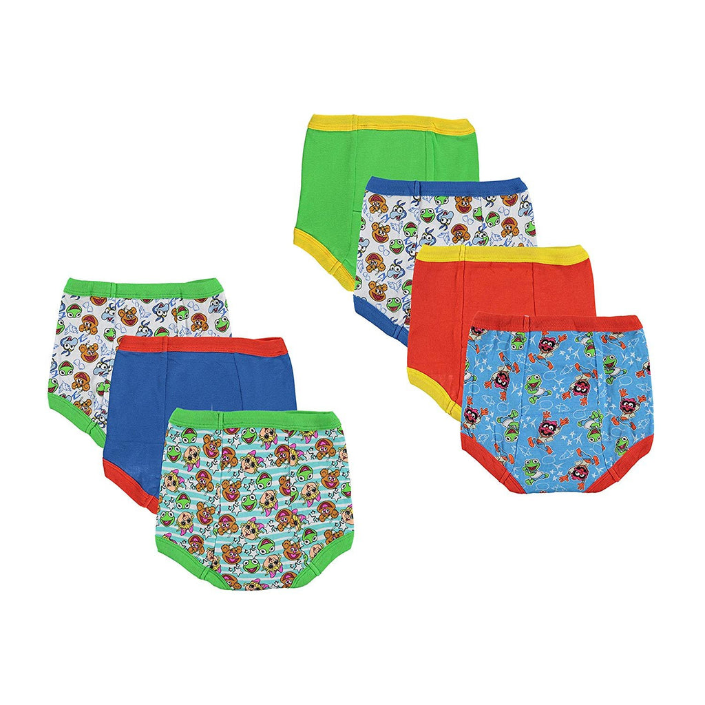 Muppet Babies Boys 7-Pack Training Pants Underwear Toddler Little Kid Infant Baby Piggy Kermit Animal Gonzo