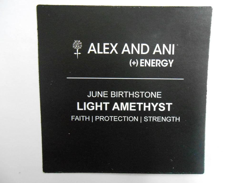 Alex and Ani Bangle Bar Imitation Birthstone Bangle Bracelet, 2.75"