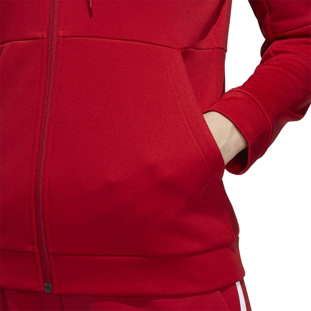 Adidas Women's TI FZ Full-Zip Jacket, Moisture Wicking - Navy Blue/White