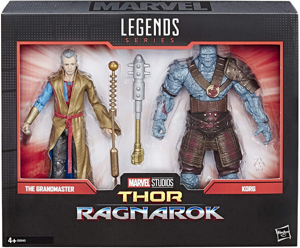 Marvel Legends Series Thor: Ragnarok 6"-Scale Movie-Inspired Grandmaster & Korg Collectible Action Figure 2 Pack