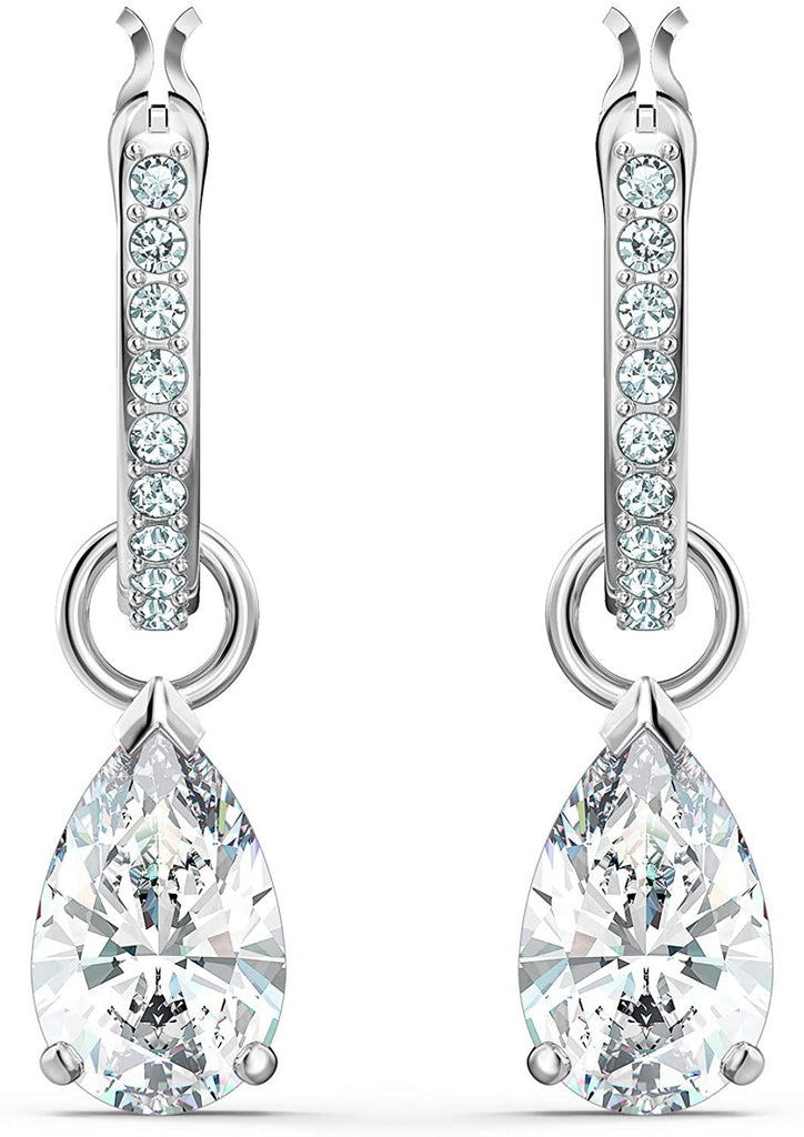 Swarovski Attract Pear Mini Hoop Pierced Earrings
